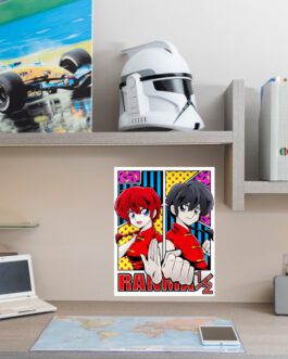 Placa metálica Ranma 1/2