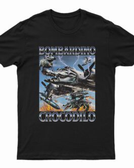 Polera Brainrot "Bombardino Crocodilo"