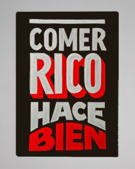 Tabla de picar Comer rico hace bien