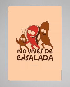 Tabla de picar No vives de ensalada