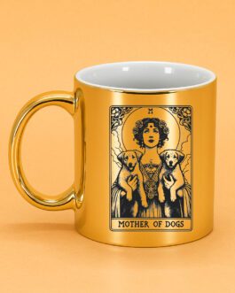 Taza Metálica “Mother of Dogs” – Diseño Exclusivo para Amantes de los Perros