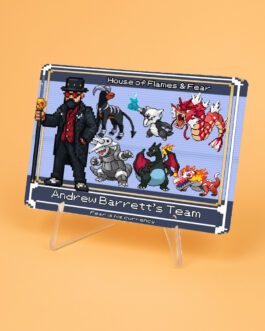 Carta Pokémon Retro Estilo Game Boy Advance – Personalizada con Tu Entrenador y Equipo