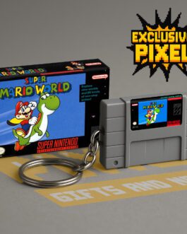 TinyCart SNES – Llavero Retro con Caja