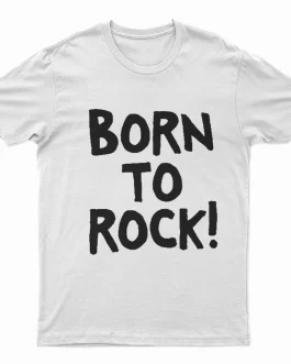 Polera Travis (Banda) "Born To Rock!" | Edición Videoclip My Eyes | Algodón Blanco