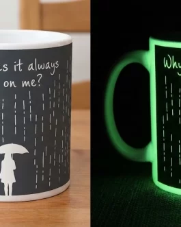 Tazón Travis - "Why Does It Always Rain on Me?" (Brilla en la Oscuridad) | Edición Glow