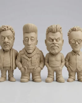 Set 4 Minifiguras Travis - Colección Exclusiva "Pixel Regalos"