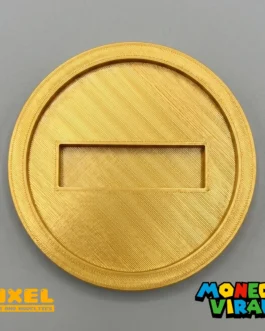 Moneda Gigante de Mario – Accesorio Viral para Tarjetas de Pago