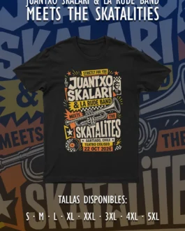 Polera Juantxo Skalari & La Rude Band Meets The Skatalites – Chile 2026