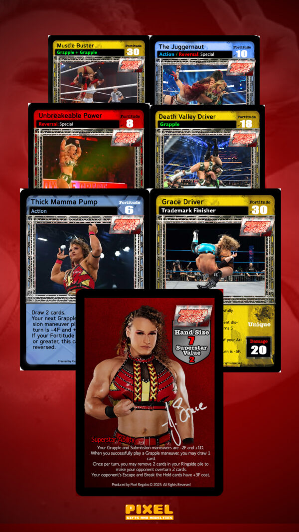 Cartas WWE tipo RAW DEAL Jordynne Grace