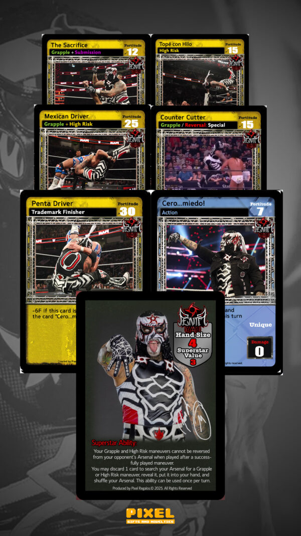 Cartas WWE tipo RAW DEAL Penta